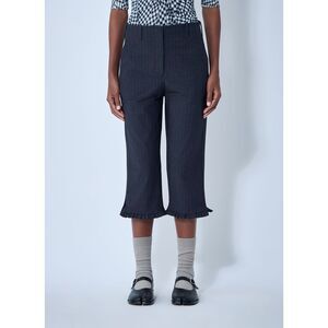 Ganni Women Stretch Stripe Capri Pants